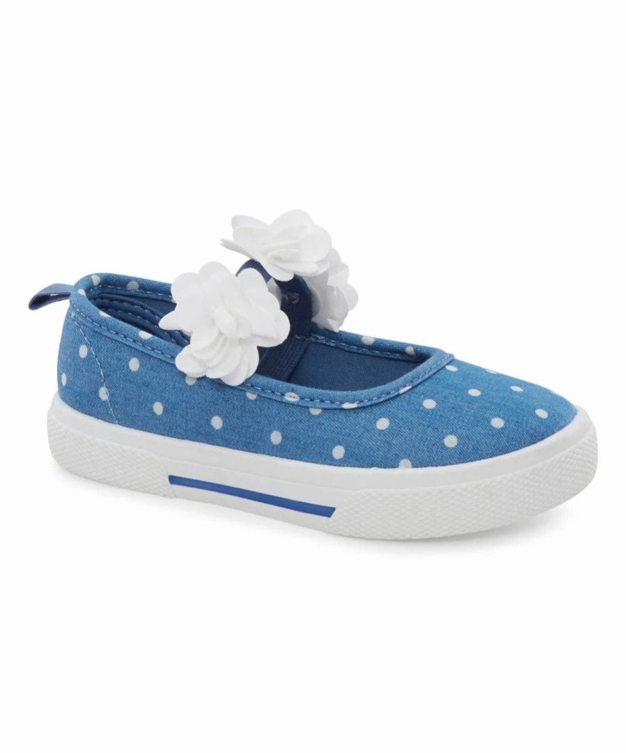 * | Wholesale Carter'S Blue & White Polka Dot Merci Sneaker Girls