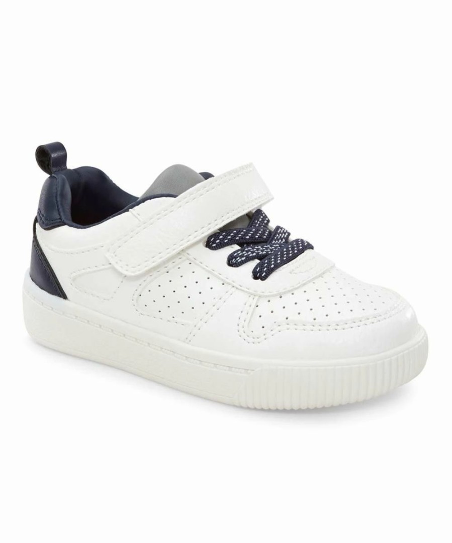 * | Promo Carter'S White & Navy Port Sneaker Boys