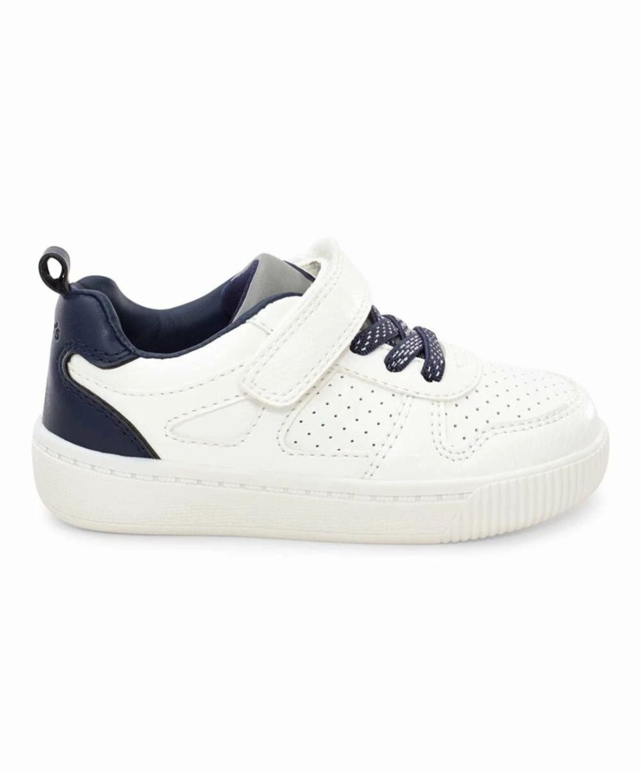 * | Promo Carter'S White & Navy Port Sneaker Boys