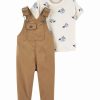 * | Top 10 Carter'S Cream Airplanes Tee & Brown Overalls Newborn & Infant