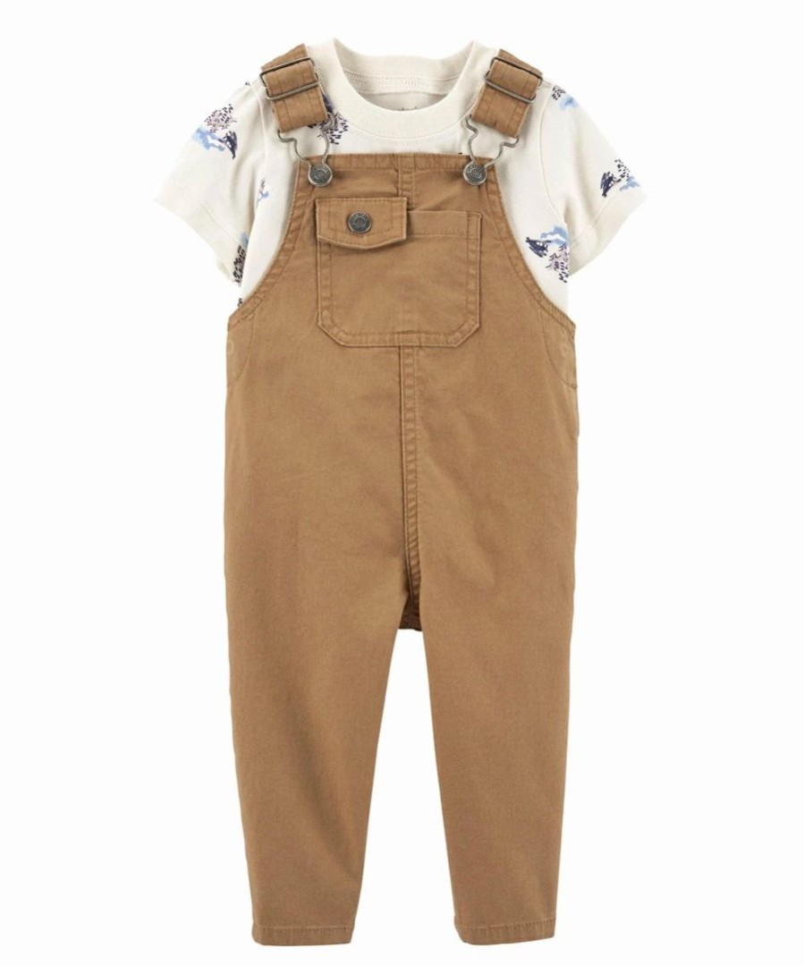 * | Top 10 Carter'S Cream Airplanes Tee & Brown Overalls Newborn & Infant