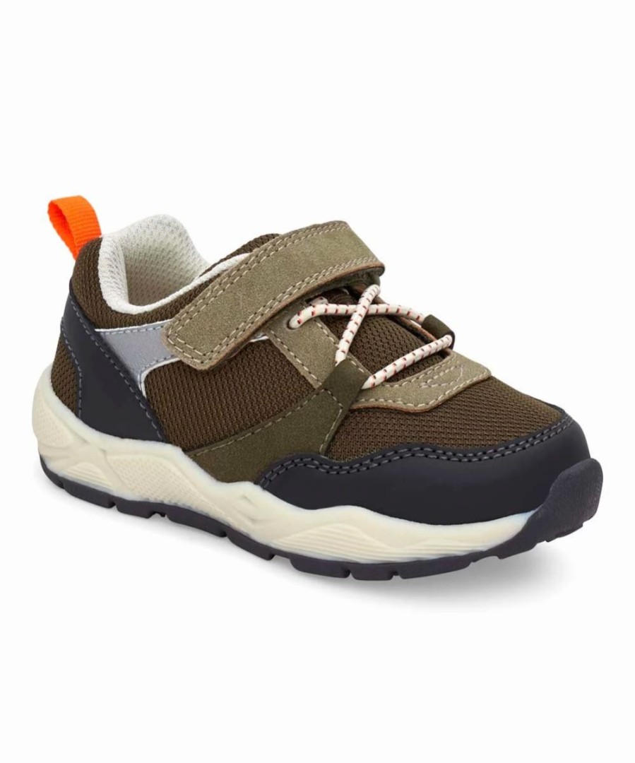 * | Coupon Carter'S Olive Mesh Vulcan Sneaker Boys