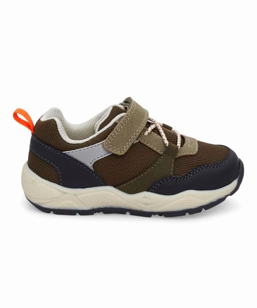 * | Coupon Carter'S Olive Mesh Vulcan Sneaker Boys