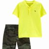 * | Best Reviews Of Carter'S Yellow Henley & Green Camo Shorts Infant