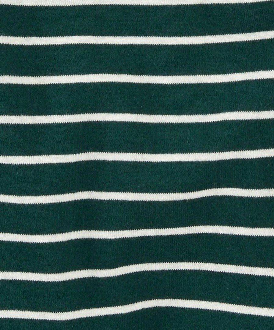 * | Top 10 Carter'S Green & White Stripe Long-Sleeve Bodysuit Set Newborn & Infant