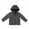 * | Wholesale Carter'S Gray Pocket Hooded Puffer Coat Toddler