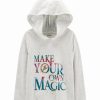 * | Hot Sale Carter'S Gray Heather 'Make Your Own Magic' Hoodie Toddler