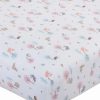 * | Deals Carter'S White & Pink Woodland Fitted Mini Crib Sheet