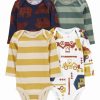 * | Discount Carter'S Yellow & Green Long-Sleeve Bodysuit Set Of Four