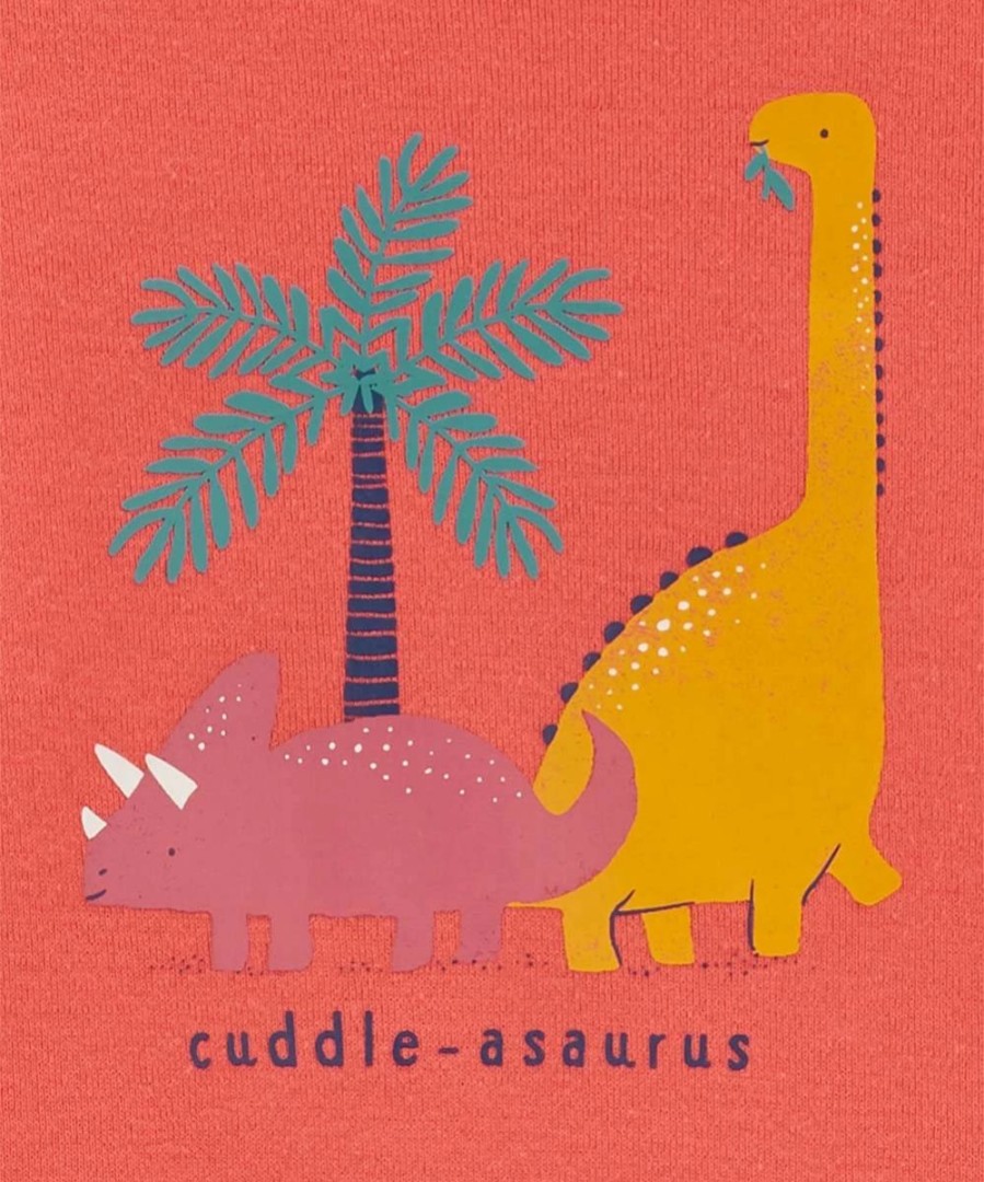 * | Best Sale Carter'S Coral Dino 'Cuddle-Asaurus' Bodysuit & Blue Stripe Pants Newborn