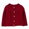 * | Buy Carter'S Dark Red Geometric Knit Button-Up Cardigan Newborn & Infant