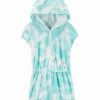 * | Discount Carter'S Mint Tie-Dye Hooded Romper Coverup Toddler