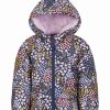 * | Promo Carter'S Purple & Yellow Ditsy Floral Hooded Puffer Coat Girls