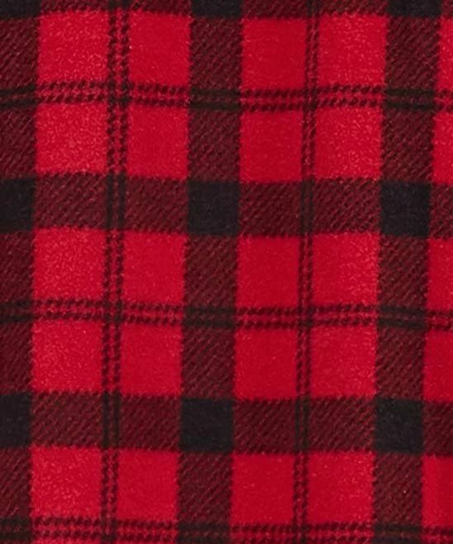 * | Budget Carter'S Red Plaid Fleece Footie Boys