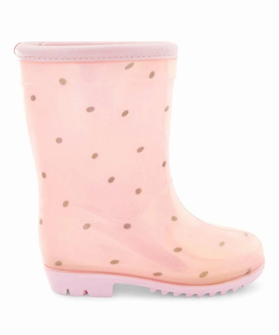 * | Discount Carter'S Pink Polka Dot Nina Rain Boot Girls