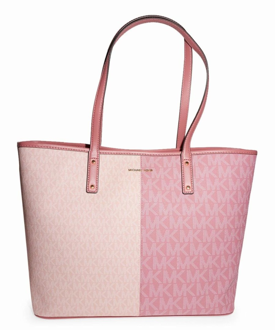 * | Budget Michael Kors Light Pink Leather Carter Tote