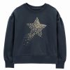 * | Outlet Carter'S Navy & Goldtone Star Sweater Girls