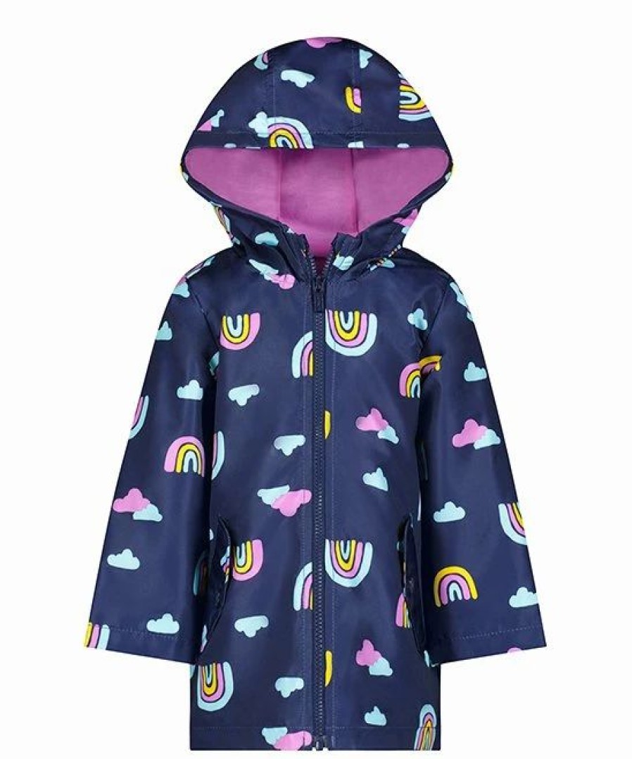 * | Cheap Carter'S Black & Pink Rainbow Raincoat Toddler & Girls