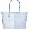 * | Deals Michael Kors Cloud & Blue Leather Carter Tote