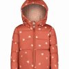 * | Flash Sale Carter'S Dark Red Heart Peplum Puffer Coat Infant, Toddler & Girls