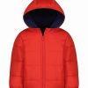 * | Coupon Carter'S Red Hooded Puffer Coat Boys