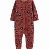 * | New Carter'S Brown Leopard Sleep & Play Fleece Zip Footie Newborn & Infant