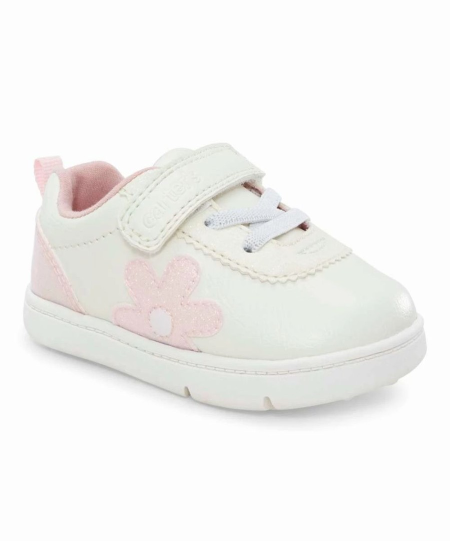 * | Budget Carter'S White & Pink Floral Morgan Sneaker Girls