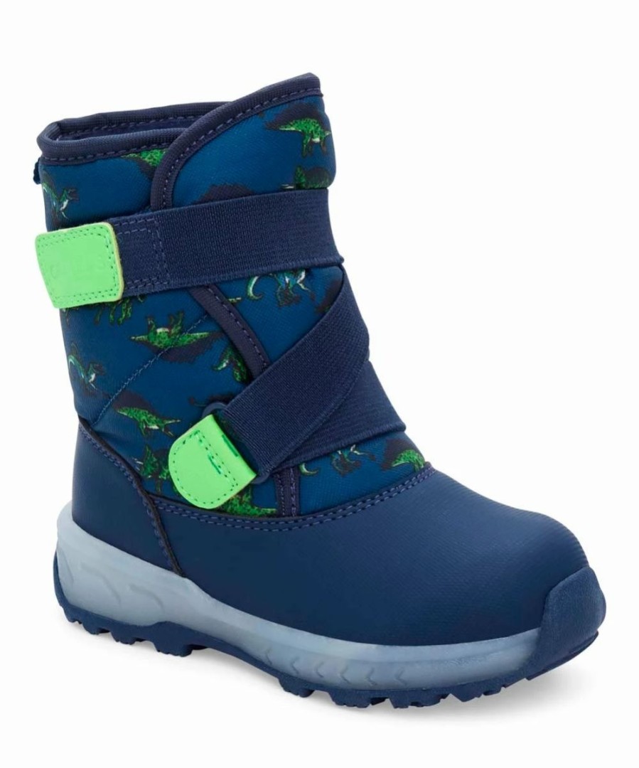 * | Coupon Carter'S Blue Dinosaur Legolas Light-Up Snow Boot Boys