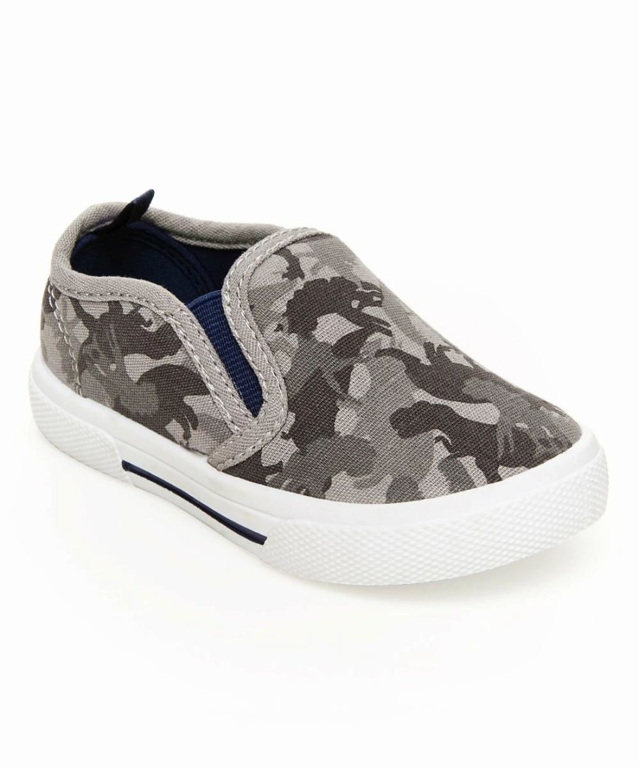 * | Buy Carter'S Dark Gray Camo Damon Slip-On Sneaker Boys