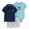 * | Best Deal Carter'S Navy & White 'It'S Nice To Meet You' Bodysuit Set Newborn