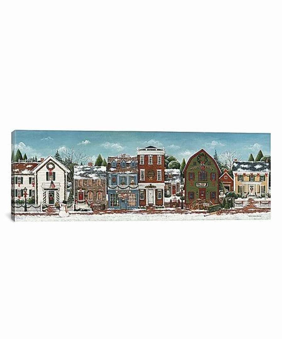 * | New Icanvas David Carter Brown Christmas Village Wrapped Canvas