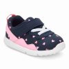 * | Budget Carter'S Navy & Pink Heart Strap-Accent Kit Sneaker Girls