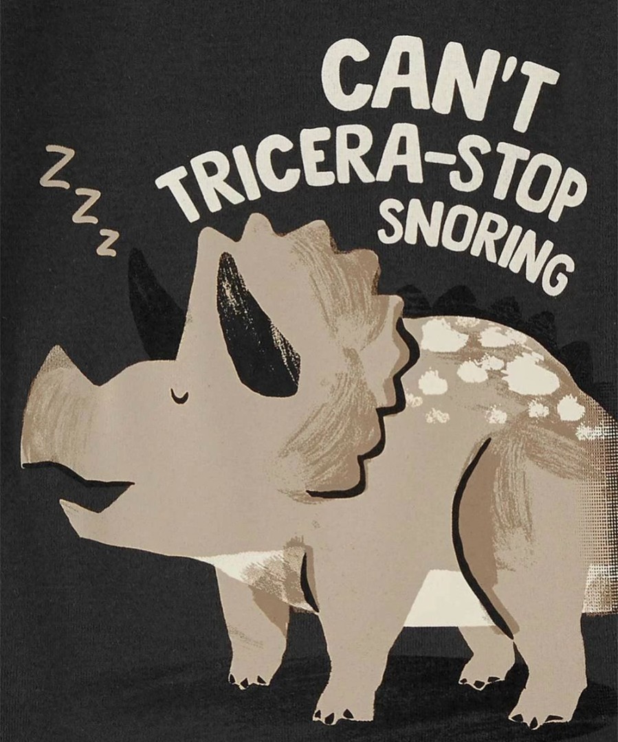 * | Hot Sale Carter'S Dark Gray & White 'Can'T Stop' Triceratops Pajama Set Infant