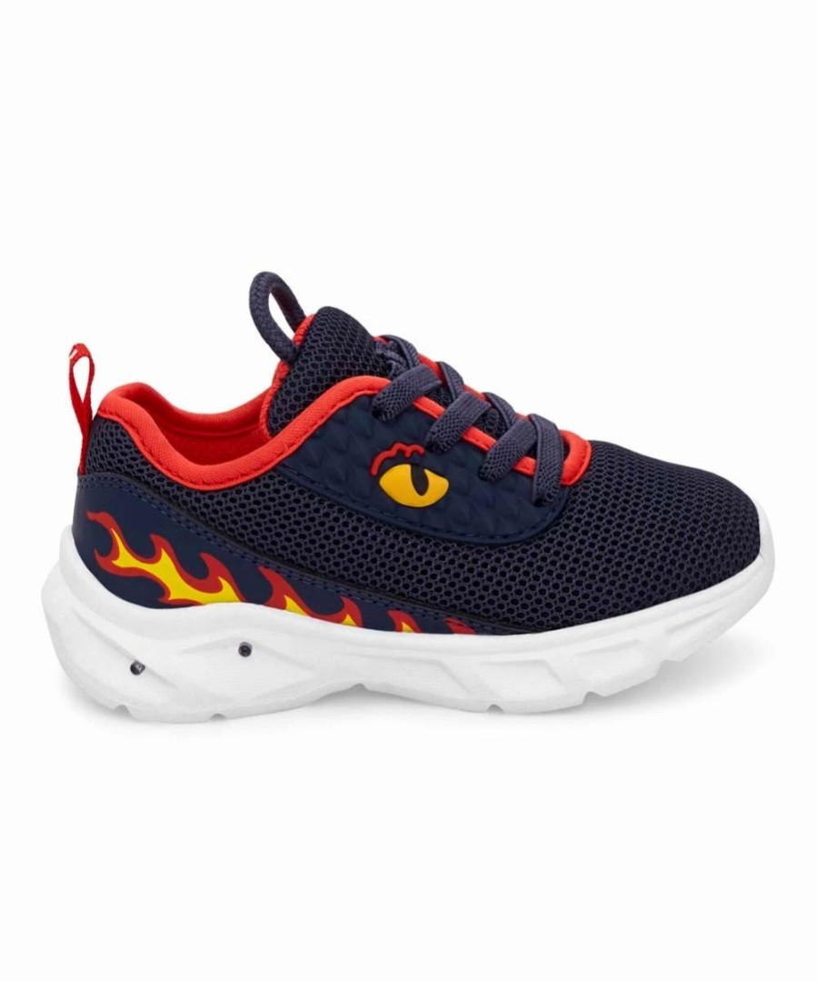 * | Deals Carter'S Navy Dragon Creek Mesh Light-Up Sneakers Boys