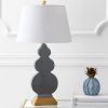 * | Brand New Jonathan Y Gray & Gold Carter Table Lamp