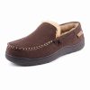 * | Wholesale Rockdove Coffee & Taupe Carter Moccasin Slipper Men