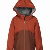 * | Top 10 Carter'S Dark Red Color Block Hooded Coat Boys