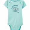 * | Brand New Carter'S Mint 'Grandma Thinks I'M Sushi Cutie' Short-Sleeve Bodysuit Infant