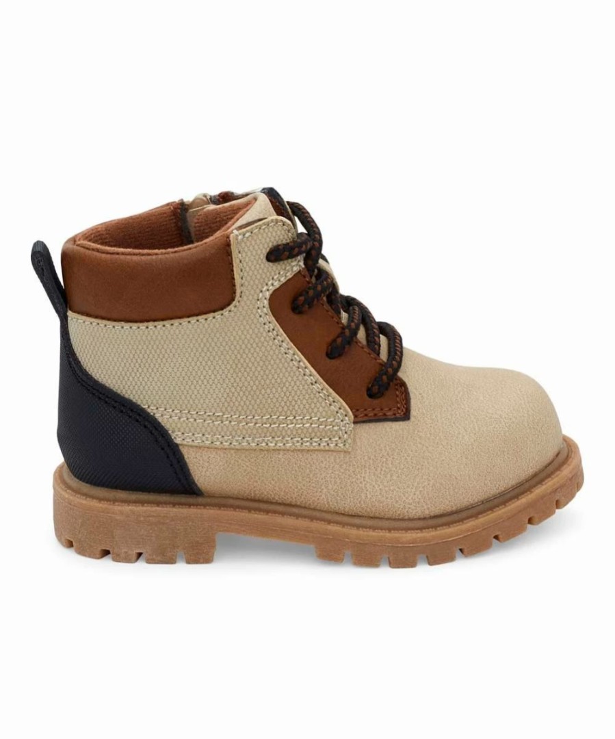 * | Cheap Carter'S Khaki & Brown Color Block Roy Combat Boot Boys