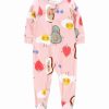 * | Best Pirce Carter'S Pink Breakfast Food Fleece Footie Toddler