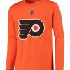 * | Outlet Outerstuff Philadelphia Flyers Carter Hart Authentic Stack Long-Sleeve Tee Boys