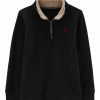 * | Top 10 Carter'S Black Fleece Quarter-Zip Pullover Boys