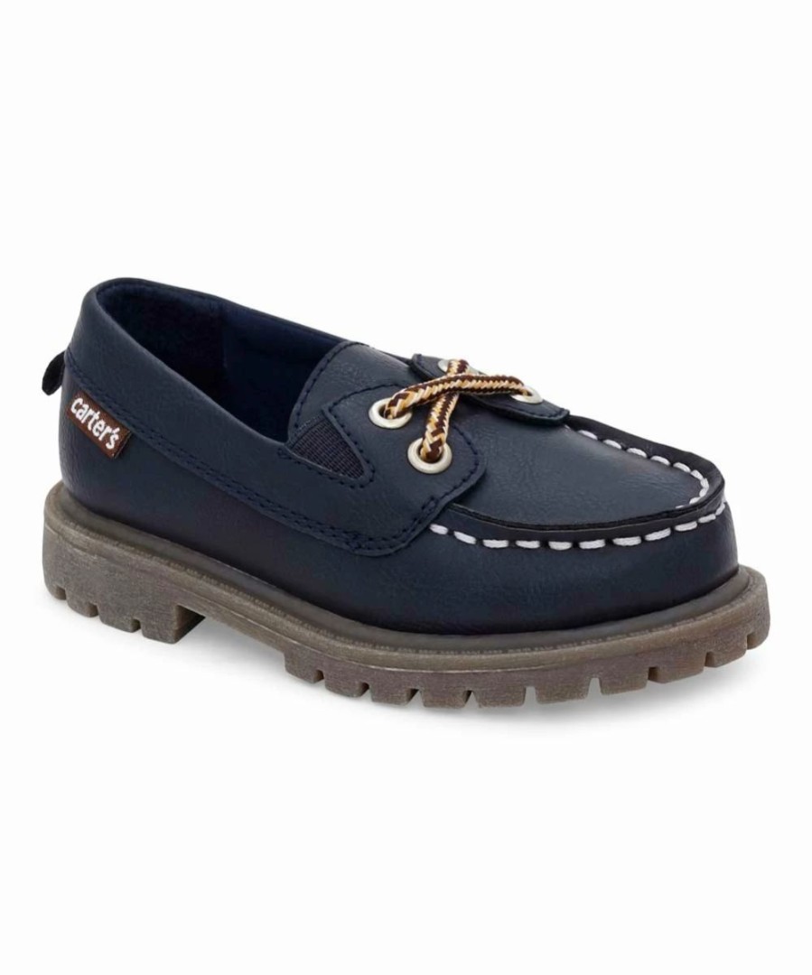 * | Best Pirce Carter'S Navy Mac Boat Shoe Boys