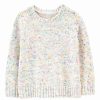 * | Best Pirce Carter'S White Multicolor Confetti Sweater Toddler