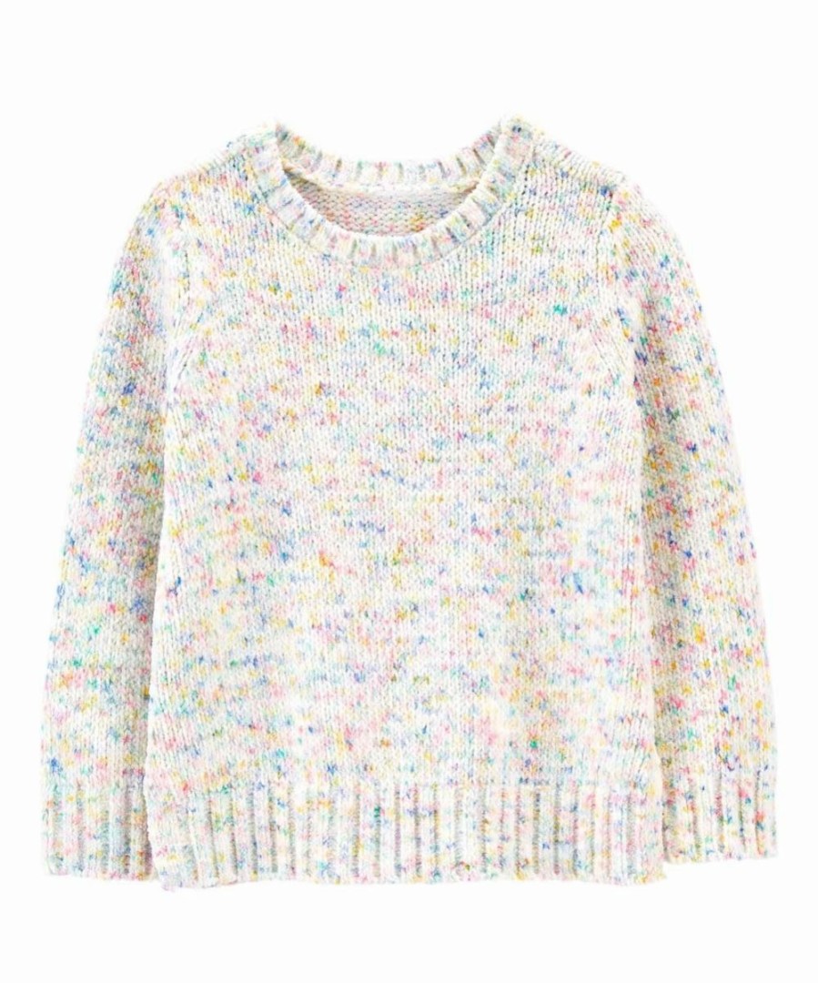 * | Best Pirce Carter'S White Multicolor Confetti Sweater Toddler