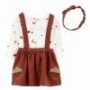 * | Hot Sale Carter'S Brown & White Gourds Acorn-Pocket Jumper Set Newborn & Infant