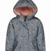 * | Flash Sale Carter'S Gray Floral Hooded Anorak Girls