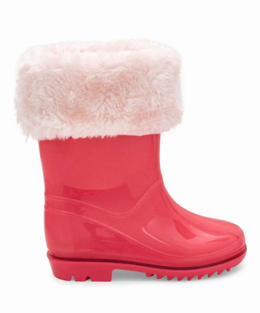 * | Cheapest Carter'S Pink Fuzzy Adley Rain Boot Girls