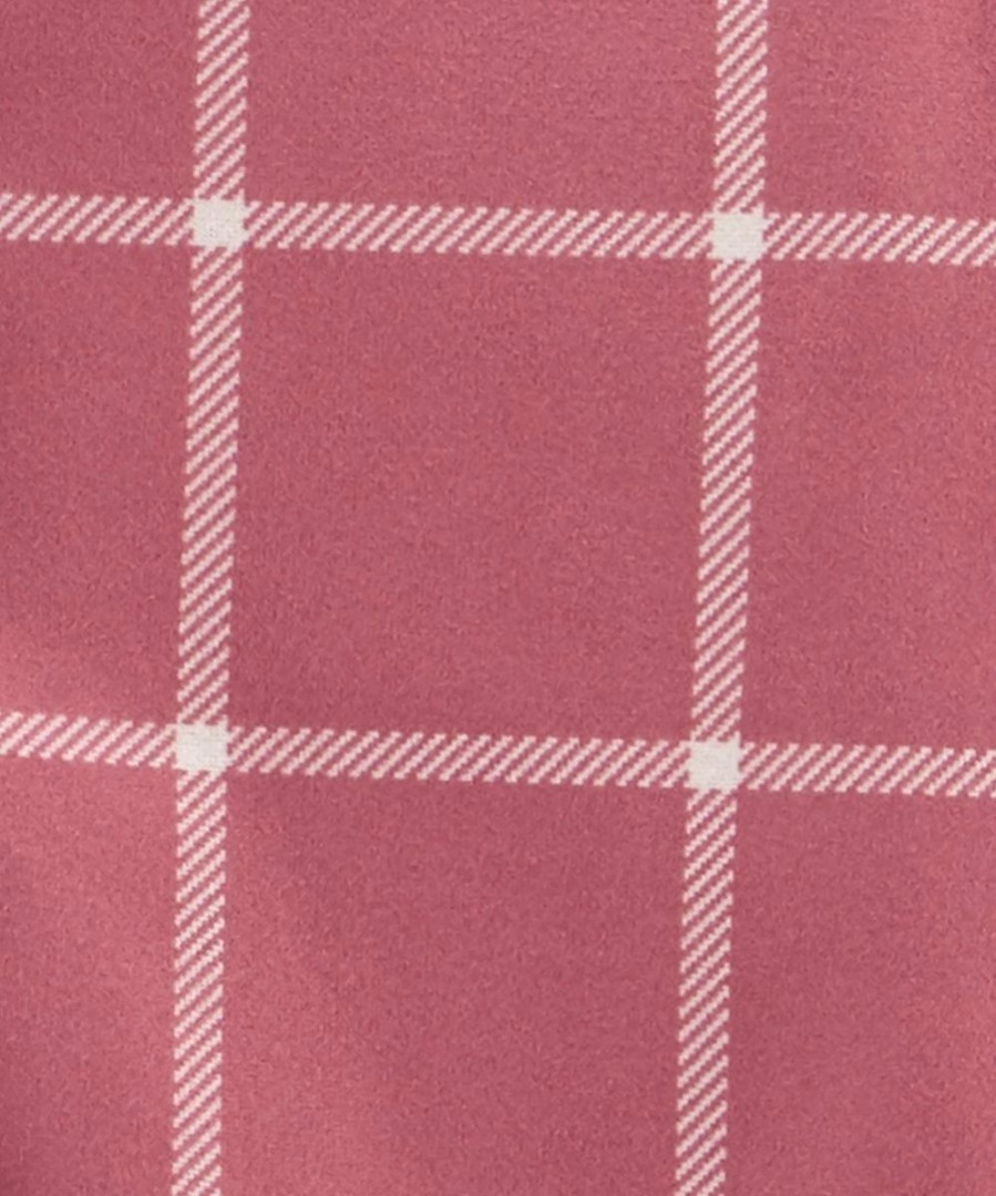 * | Discount Carter'S Pink & White Windowpane Button-Up Fleece Pajama Set Girls