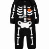 * | Hot Sale Carter'S Black & White Skeleton Playsuit Newborn & Infant